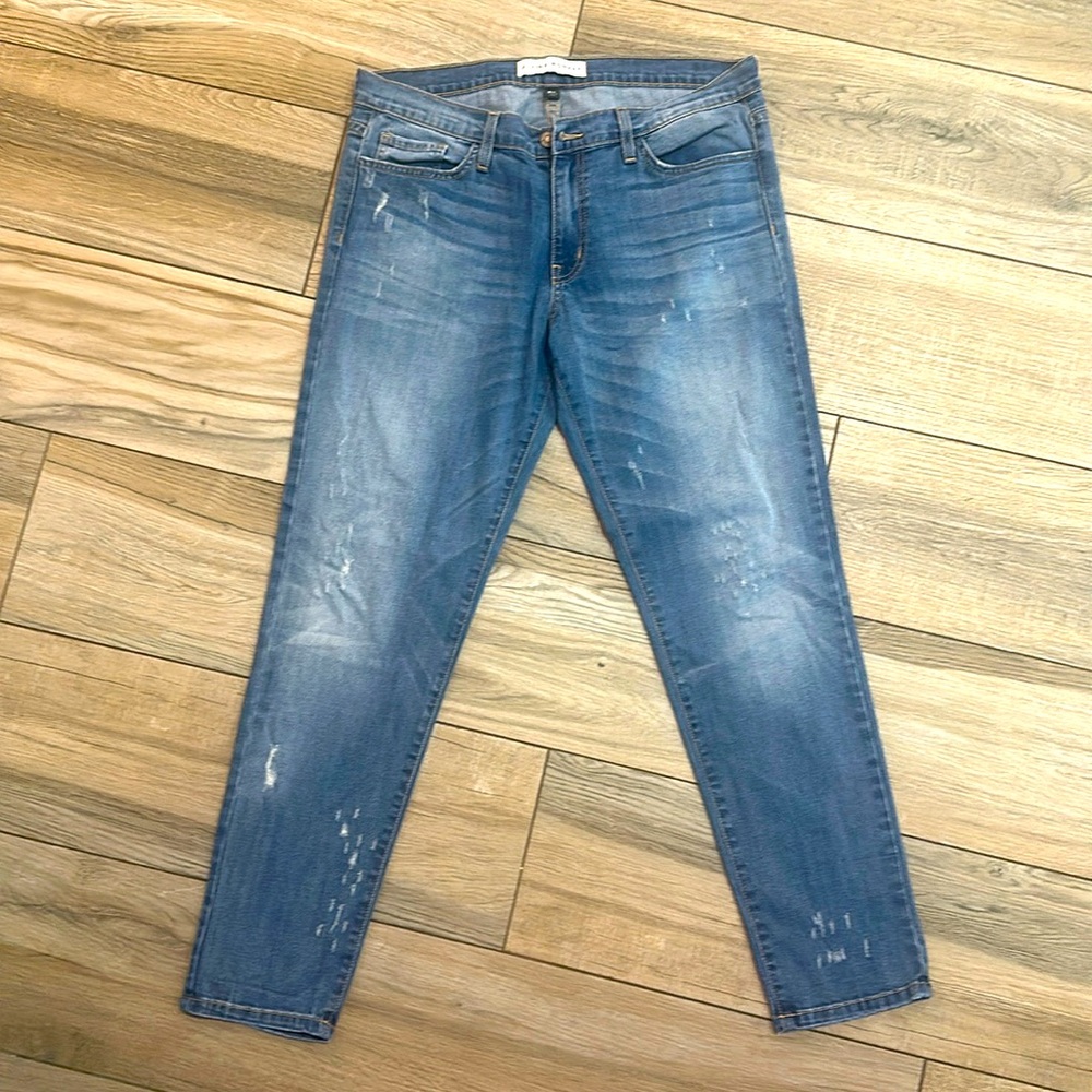 Lighter denim flying monkey straight leg jeans